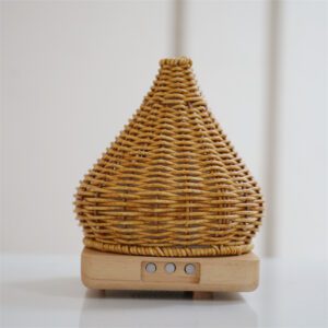 rattan weave aromatherapy diffuser | warm night light