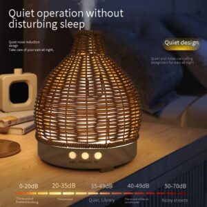 rattan weave aromatherapy diffuser | warm night light