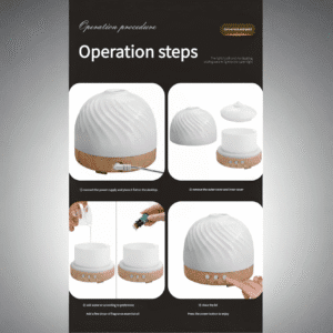 swirl ceramic aromatherapy humidifier | spa at home