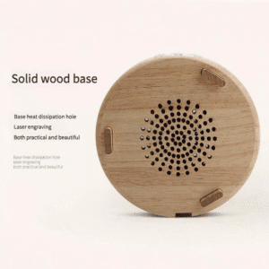 ink swirl crystal glass aroma diffuser | 300ml wood base