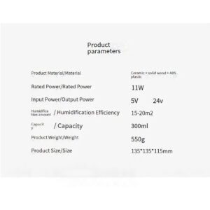 ceramic humidifier and aromatherapy diffuser