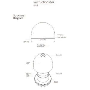 ceramic humidifier and aromatherapy diffuser